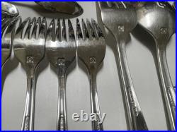 Oneida 18/10 China AA-15 Stainless Unknown Pattern Flatware Set of 56 Pieces