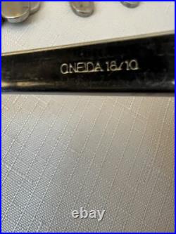 Oneida 18/10 Soufflé Stainless Flatware Mixed Lot 17 Pieces