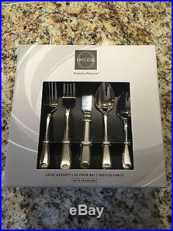 Oneida 18/10 Stainless 65 Pc. Sets Satin Garnet NEW SEALED, NO SALES TAX