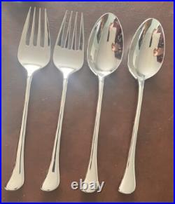 Oneida 18/10 Stainless Flatware Set Sanderson Pattern 42 Pieces