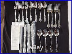 Oneida 1881 ARBOR ROSE 20 pc Place Setting for 4 Stainless unused with box