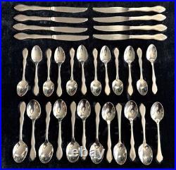 Oneida 1881 Rogers TWILIGHT Stainless Flatware 34 pc Mix Lot Spoons Knives Serve