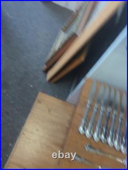 Oneida 1881 Rogers True Arbor Rose Stainless Flatware Set Lot 60 Pieces