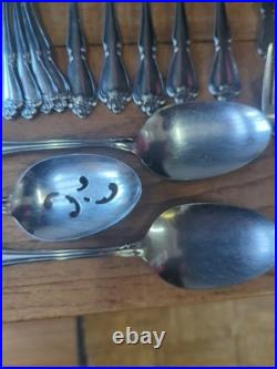 Oneida 1881 Rogers True Arbor Rose Stainless Flatware Set Lot 60 Pieces