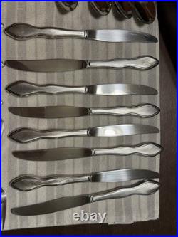 Oneida 1881 Rogers Twilight Stainless Flatware 45 Pc Set Service for 8 + Serving Oneida 1881 Rogers Twilight Stainless Flatware 45 Pc Set Service for 8 + Serving