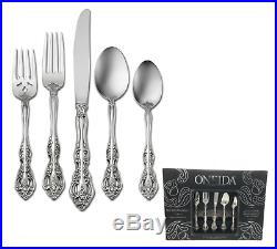 Oneida 45 Piece 18/10 Stainless Flatware Set, Service for 8 Choice of Pattern