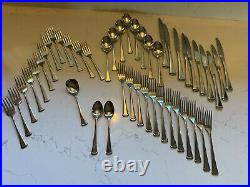 Oneida 46 Pieces MAESTRO ST. LEGER Stainless Steel Flatware USA