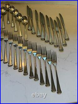 Oneida 46 Pieces MAESTRO ST. LEGER Stainless Steel Flatware USA