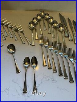 Oneida 46 Pieces MAESTRO ST. LEGER Stainless Steel Flatware USA