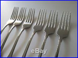 Oneida AMERICAN COLONIAL CUBE Stainless 6 Forks (H1)