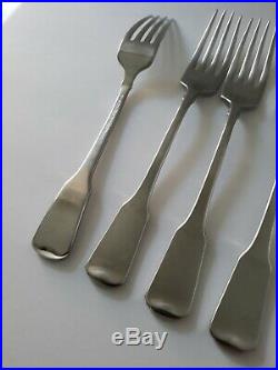 Oneida AMERICAN COLONIAL CUBE Stainless 6 Forks (H1)