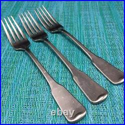 Oneida AMERICAN COLONIAL CUBE Stainless Flatware Dinner Salad FORKS SPOONS