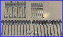 Oneida APOLLONIA Glossy Stainless Flatware 34 PC
