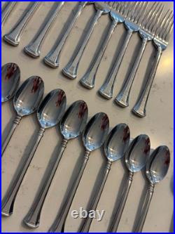 Oneida APOLLONIA Glossy Stainless Flatware 34 PC