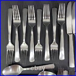 Oneida APTITUDE Matte Stainless Flatware 41 Pieces Forks Knives Spoons Teaspoons