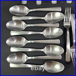 Oneida APTITUDE Matte Stainless Flatware 41 Pieces Forks Knives Spoons Teaspoons