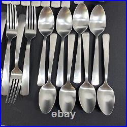 Oneida APTITUDE Matte Stainless Flatware 41 Pieces Forks Knives Spoons Teaspoons