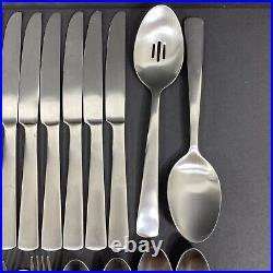 Oneida APTITUDE Matte Stainless Flatware 41 Pieces Forks Knives Spoons Teaspoons