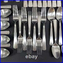 Oneida APTITUDE Matte Stainless Flatware 41 Pieces Forks Knives Spoons Teaspoons