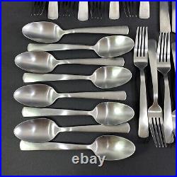 Oneida APTITUDE Matte Stainless Flatware 41 Pieces Forks Knives Spoons Teaspoons