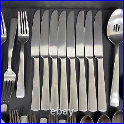 Oneida APTITUDE Matte Stainless Flatware 41 Pieces Forks Knives Spoons Teaspoons