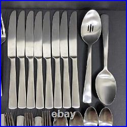 Oneida APTITUDE Matte Stainless Flatware 41 Pieces Forks Knives Spoons Teaspoons