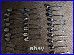 Oneida ARBOR ROSE / TRUE ROSE Stainless Steel Flatware Service 12 89 Piece