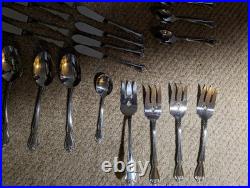 Oneida ARBOR ROSE / TRUE ROSE Stainless Steel Flatware Service 12 89 Piece