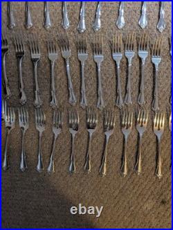 Oneida ARBOR ROSE / TRUE ROSE Stainless Steel Flatware Service 12 89 pc9 Piece