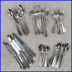 Oneida AVONDALE Stainless Flatware Fork Spoon Knife Serving Pieces Set Of 49