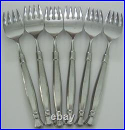 Oneida Act 1 One Cube Set 6 Salad Forks Heirloom Stainless