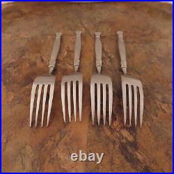 Oneida Act 1 One Cube Set of 4 Dinner Forks Heirloom Stainless Flatware Lot B