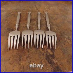 Oneida Act 1 One Cube Set of 4 Salad Forks Heirloom Stainless Flatware Lot D