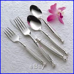 Oneida Act I Service for 4 Fine Flatware Set Dimensional 18/10 Stainless