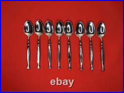 Oneida Act I Teaspoons Cube Mark Stainless Flatware Silverware Set Of 8