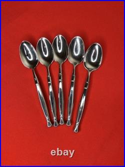 Oneida Act I Teaspoons Cube Mark Stainless Flatware Silverware Set Of 8