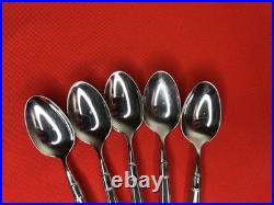 Oneida Act I Teaspoons Cube Mark Stainless Flatware Silverware Set Of 8
