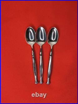 Oneida Act I Teaspoons Cube Mark Stainless Flatware Silverware Set Of 8