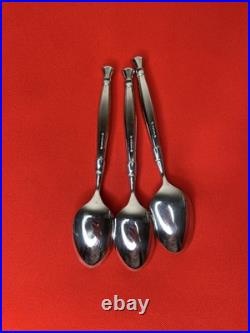 Oneida Act I Teaspoons Cube Mark Stainless Flatware Silverware Set Of 8
