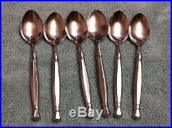 Oneida Act II (2) stainless cube USA satin flatware set of 41 pieces