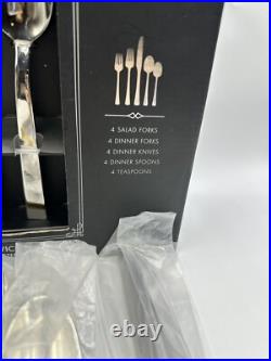 Oneida Aero 20 Pc Stainless Flatware Set Service For 4 Indonesia NEW $215