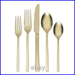 Oneida Allay Champagne 20-Piece 18/0 Silverware Set For 4, Flatware B1018020AL21