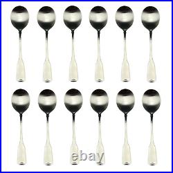Oneida American Colonial 18/8 Stainless Large Round Gumbo Spoon (Set of Twelve)
