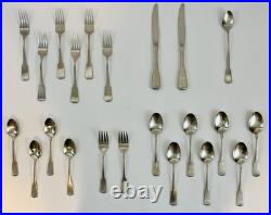 Oneida American Colonial Cube Stainless Steel Flatware Set (22 Mixed Pieces) EUC