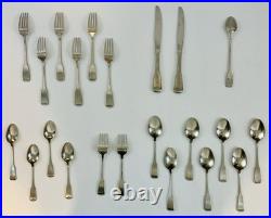 Oneida American Colonial Cube Stainless Steel Flatware Set (22 Mixed Pieces) EUC