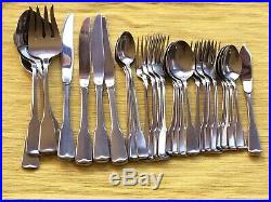 Oneida American Colonial Cube Stainless USA flatware Set of 30 pieces