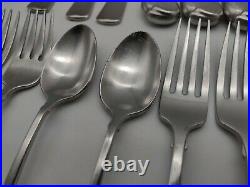 Oneida American Colonial Flatware Stainless Cube Mixed 30 Pieces Forks Spoons