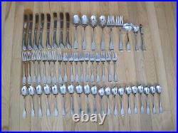 Oneida American Colonial Stainless Flatware Set 54 Pc