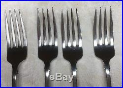 Oneida American Colonial Stainless Lot Of 4 (Four) Dinner Forks 7 1/4 Cubed