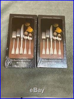 Oneida American Colonial Stainless cube USA flatware 84 pieces
